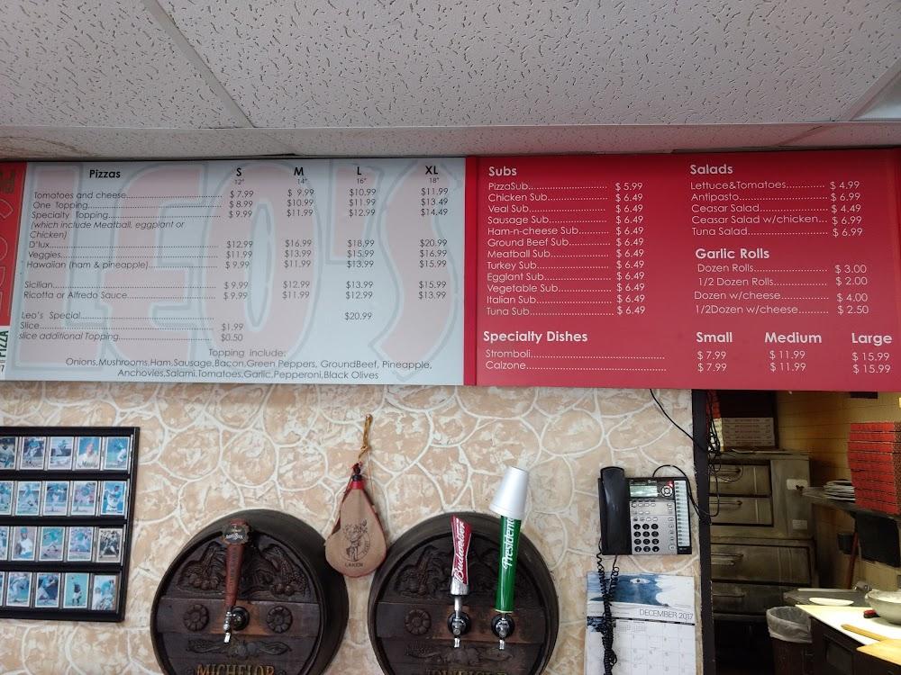 Leo's Pizza Menu image 1